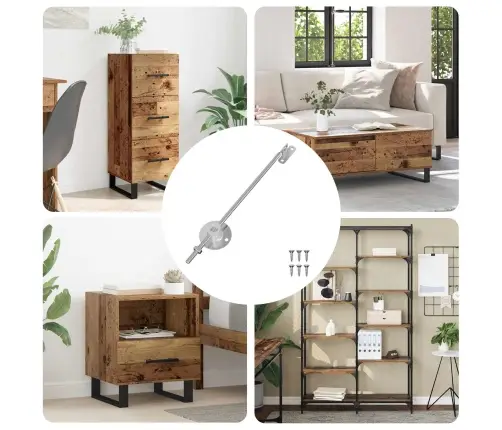 Vāka Atbalsta Eņģe 12 Pcs Sudraba 194 X 36 X 18 Mm Dzelzs Vidaxl