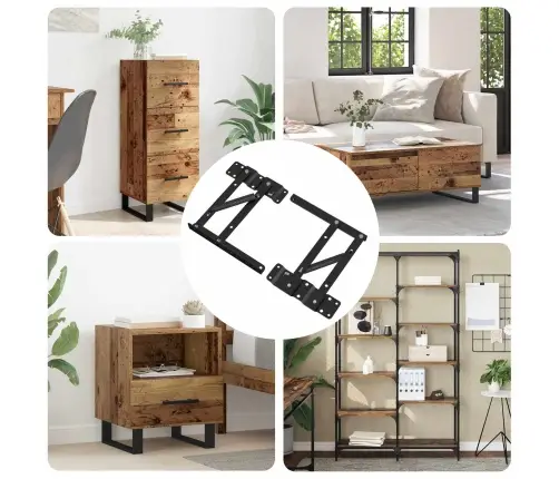 Voodi Tõstemehhanism 12 Pcs Must 340 X 95 X 40 Mm Raud