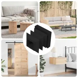 Beigu Vāciņi 10909 Pcs Melna 15 X 15 X 15 Mm Pp Vidaxl