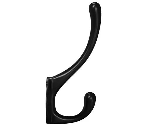 Drabužių Kabliukas 346 Pcs Juoda 102 X 29 X 47Mm Cinko Lydinys