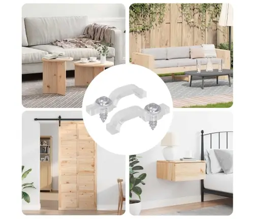 Led Līstes Klipi 2 Pcs Caurspīdīgs 2 X 1 X 0.5 Cm Vidaxl