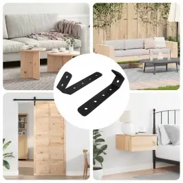 Konksud 2 Pcs Must M5 X 110 Mm Raud