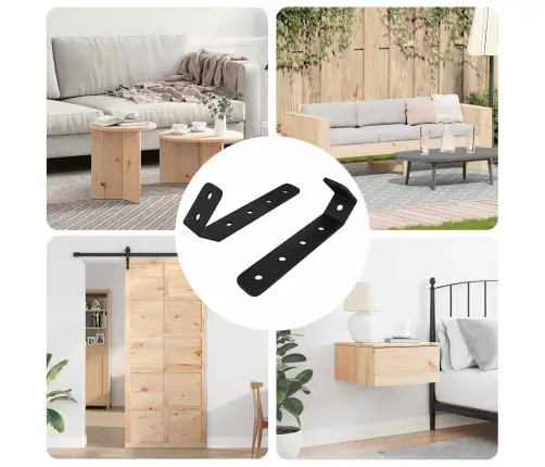 Konksud 2 Pcs Must M5 X 110 Mm Raud