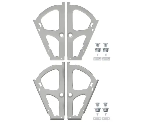 Flip Izvelkamu Eņģe 2 Pcs Sudraba 235 X 155 X 30 Mm Dzelzs Vidaxl