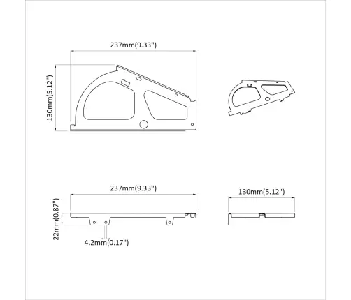 Flip Izvelkamu Eņģe 2 Pcs Sudraba 235 X 155 X 30 Mm Dzelzs Vidaxl
