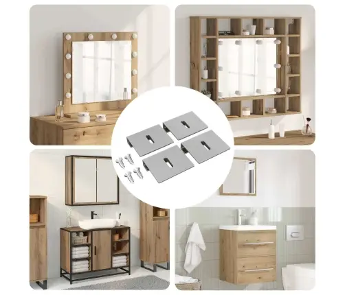 Peegli Hoidik 12 Pcs Nikkel 35 X 30 X 8,3 Mm Teras