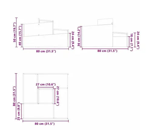 Planteris Balts 80X80X50 Cm Nokaltēts Tērauds Vidaxl