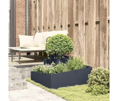 Stādītājs Antracīts 80X80X50 Cm Vidaxl