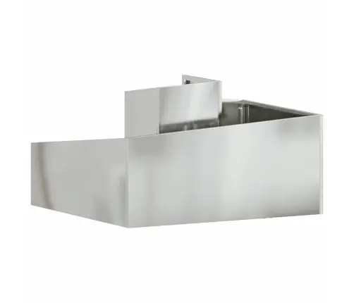 Sodo Vazonas Sidabro 80 X 80 X 50 Cm Cinkuota Plienas