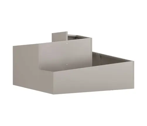 Dārza Stādītājs Brūna 80 X 80 X 50 Cm Novecināts Tērauds Vidaxl