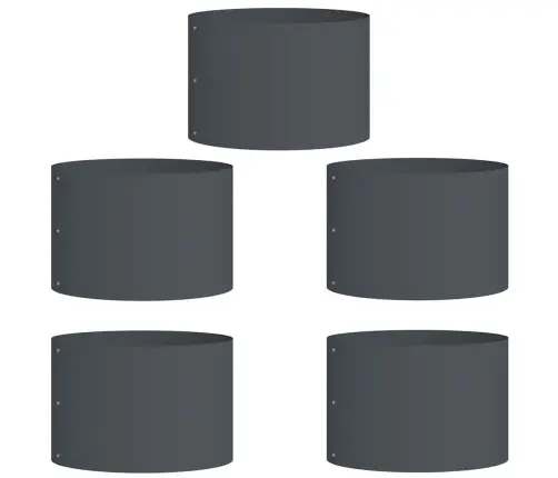 Sodo Vazonas 5 Pcs Antracitas 30 X 30 X 20 Cm