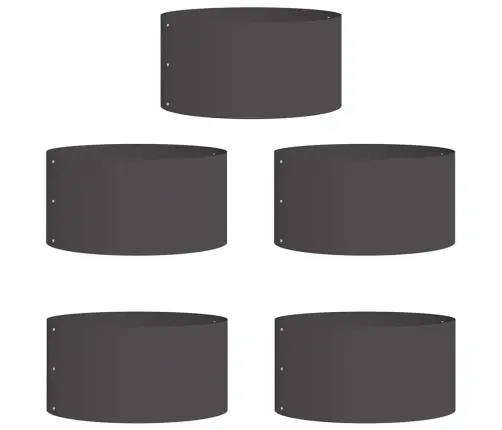 Melnie Plastmasas Podi Melns Plastmasa Vidējs Izturīgs Vidaxl