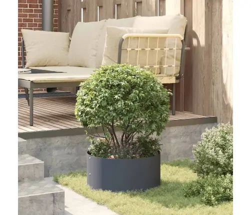 Antracīta Metāla Pods Antracīts Metāls 40 Cm Diametrs Izturīgs Vidaxl