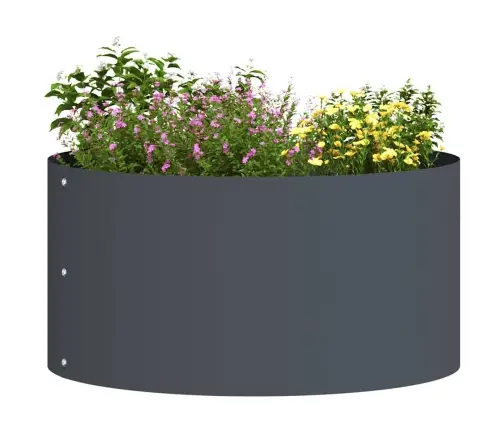 Antracīta Metāla Pods Antracīts Metāls 40 Cm Diametrs Izturīgs Vidaxl