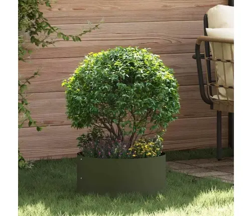 Olīvu Zaļais Stādītājs Olīvu Zaļa Metāls Vidējs Izturīgs Vidaxl