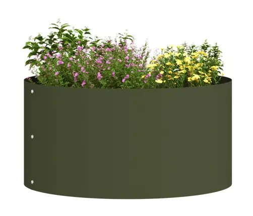 Olīvu Zaļais Stādītājs Olīvu Zaļa Metāls Vidējs Izturīgs Vidaxl