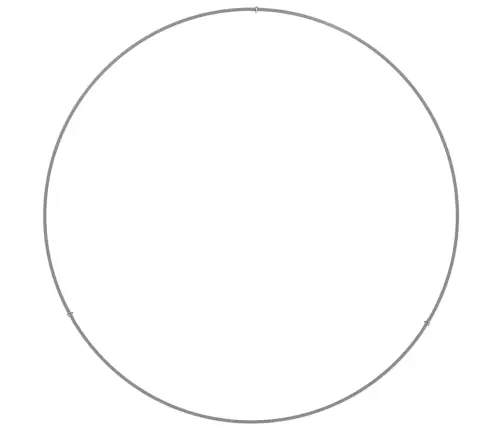 Istiku Rõngas 5 Pcs Hõbedane 80 X 80 X 20 Cm Roostevaba Teras