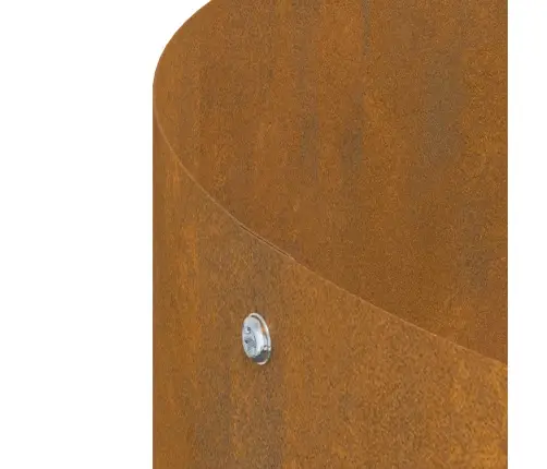 Stādītāja Gredzens 5 Pcs Brūna 80 X 80 X 20 Cm Laika Tērauds Vidaxl