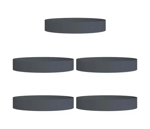 Aia Istikud 5 Pcs Antratsiit 120 X 120 X 20 Cm Teras