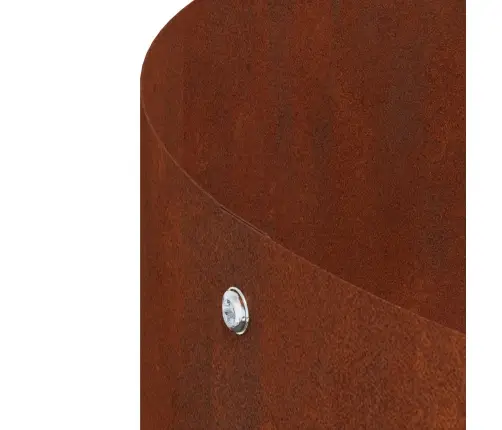 Stādītāja Gredzens 5 Pcs Brūna 120 X 120 X 20 Cm Laika Tērauds Vidaxl