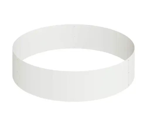 Sodo Vazonas Balta 90 X 90 X 20 Cm Šaltai Valcuotas Plienas