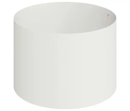 Sodo Vazonas Balta 90 X 90 X 20 Cm Šaltai Valcuotas Plienas