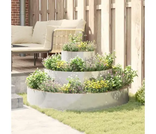 Aia Istutuspot Hõbedane 120 X 120 X 20 Cm Tsinkteras