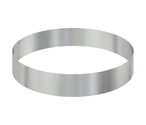 Aia Istutuspot Hõbedane 120 X 120 X 20 Cm Tsinkteras