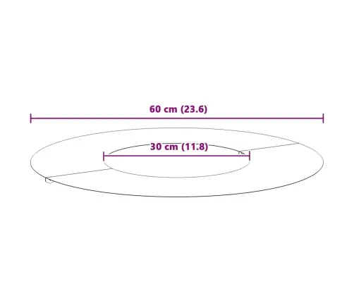 Metāla Pods Melns Metāls 60 X 60 X 1.3 Cm Dekoratīvie Ielaidi Vidaxl
