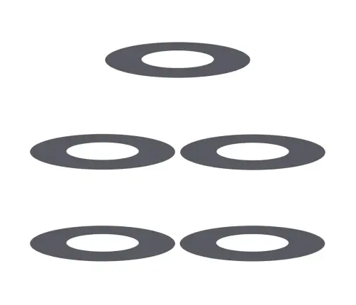 Sobiv Lame Puu Rõngaste Jaoks 5 Pcs Antratsiit Ø30 / 60 Cm Teras