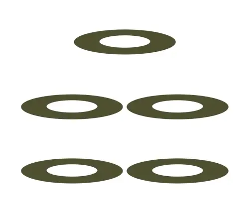 Olīvu Zaļš Pods Olīvu Zaļš Plastmasa Vidējs Dekoratīvie Ielaidi Vidaxl