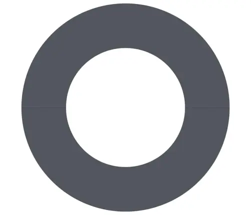 Tinkamas Plokštiems Medžio Žiedams 5 Pcs Antracitas Ø40 / 70 Cm