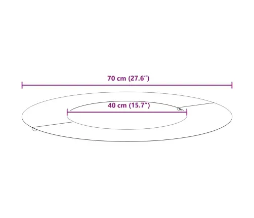 Corten Tērauda Pods Corten Tērauds 70 Cm Diametrā Izturīgs Vidaxl