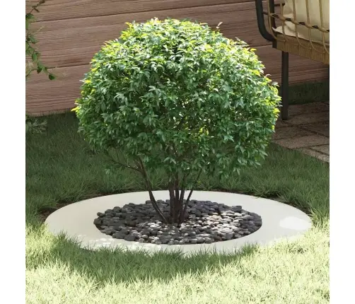 Tinkamas Plokščiam Medžio Žiedui Balta Ø50 / 80 Cm Plienas