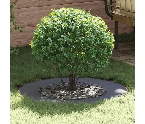 Tinkamas Plokštiems Medžio Žiedams 5 Pcs Antracitas Ø50 / 80 Cm