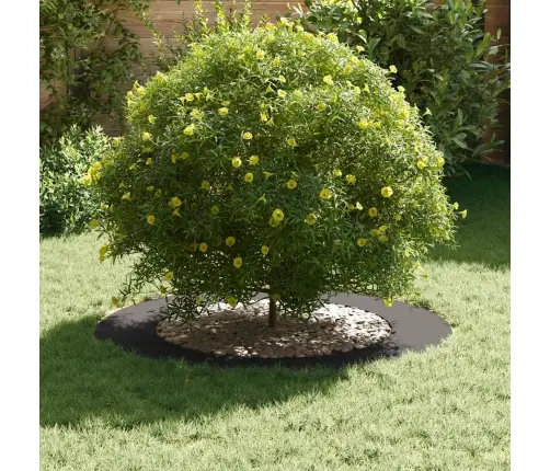 Plastmasas Puķu Podu Komplekts Melns Plastmasa 90 Cm Diametrā Vidaxl