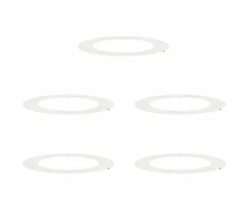 Baltie Podi Balts Plastmasa Liels Salokāms Grīdas Podi Vidaxl