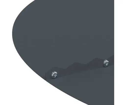 Antracīta Pods Antracīts Metāls Liels Pods Apaļš Minimālists Vidaxl