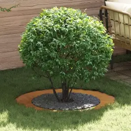 Piemērots Plakana Koka Gredzenam Brūna Ø60 / 90 Cm Laika Tērauds Vidaxl