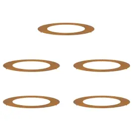 Piemērots Plakaniem Koka Gredzeniem 5 Pcs Brūna Ø60 / 90 Cm Vidaxl