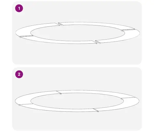 Baltie Podi Balts Plastmasa Liels Balts Pods Apaļš Vidaxl