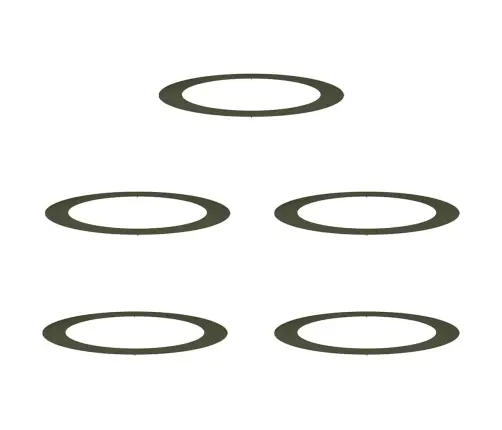 Tinkamas Plokštiems Medžio Žiedams 5 Pcs Alyvuogių Žalia