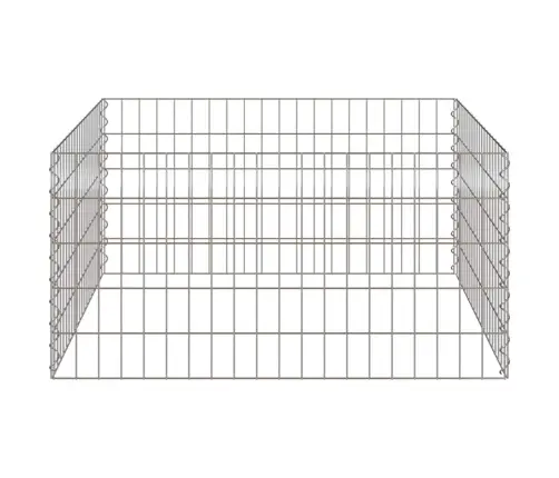 Dārza Kompostieris 100X100X50 Cm Cinkots Tērauds Kvadrāts Vidaxl