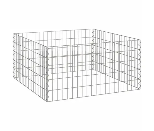 Dārza Kompostieris 100X100X50 Cm Cinkots Tērauds Kvadrāts Vidaxl