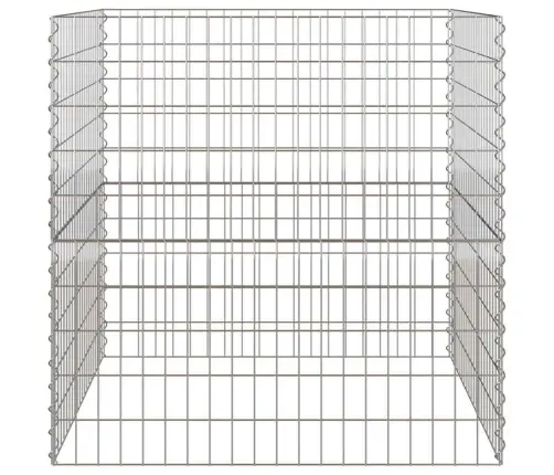 Dārza Komposteris 100X100X100 Cm Nožūta Tērauda Kvadrāts Vidaxl