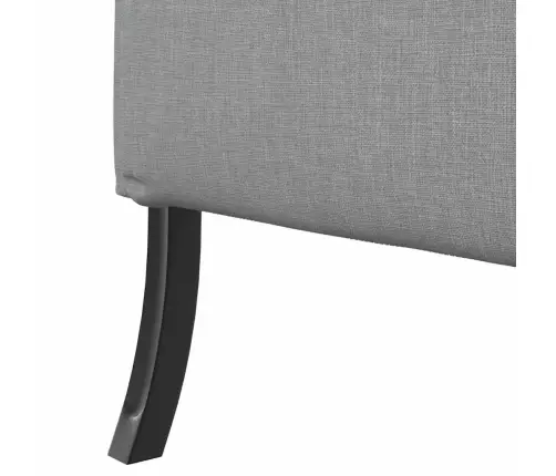 Augstā Dīvāna Gaiši Pelēks 109X56X121 Cm Audums Vidaxl