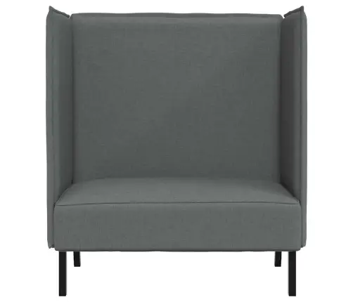 Augstās Muguras Dīvāns Tumši Pelēks 109X56X121 Cm Audums Vidaxl