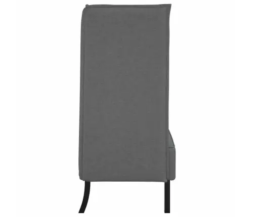 Augstās Muguras Dīvāns Tumši Pelēks 109X56X121 Cm Audums Vidaxl