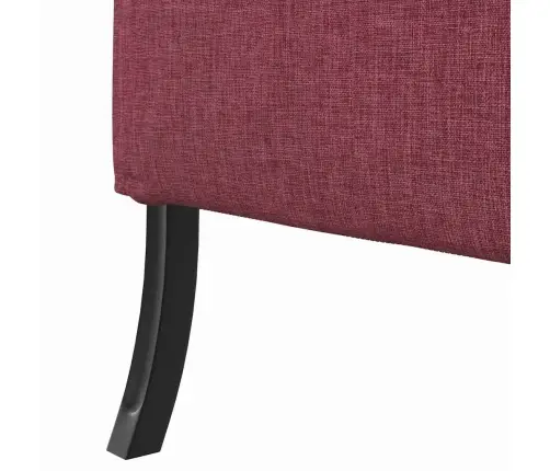 Augstais Dīvāns Vīna Sarkans 109X56X121 Cm Audums Vidaxl