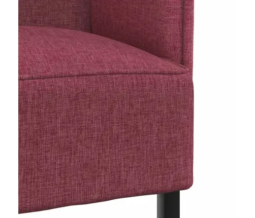 Augstais Dīvāns Vīna Sarkans 109X56X121 Cm Audums Vidaxl